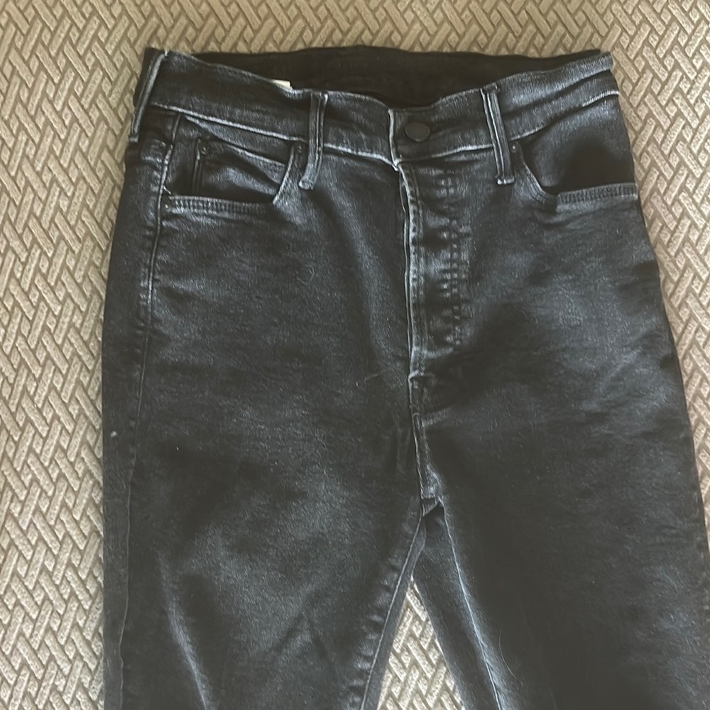 MOTHER Black Skinny Jeans